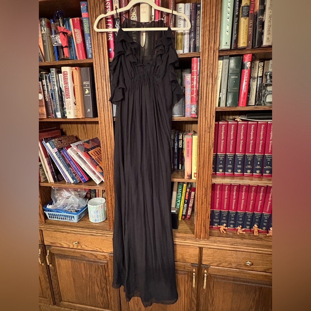 Rebecca Taylor silk Black Evening Gown